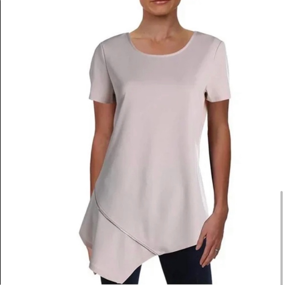 DKNY pink short sleeve top